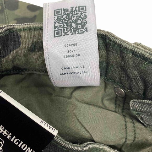 True Religion Women's Olive Camo Super Skinny Pants size W25 - Picture 7 of 9